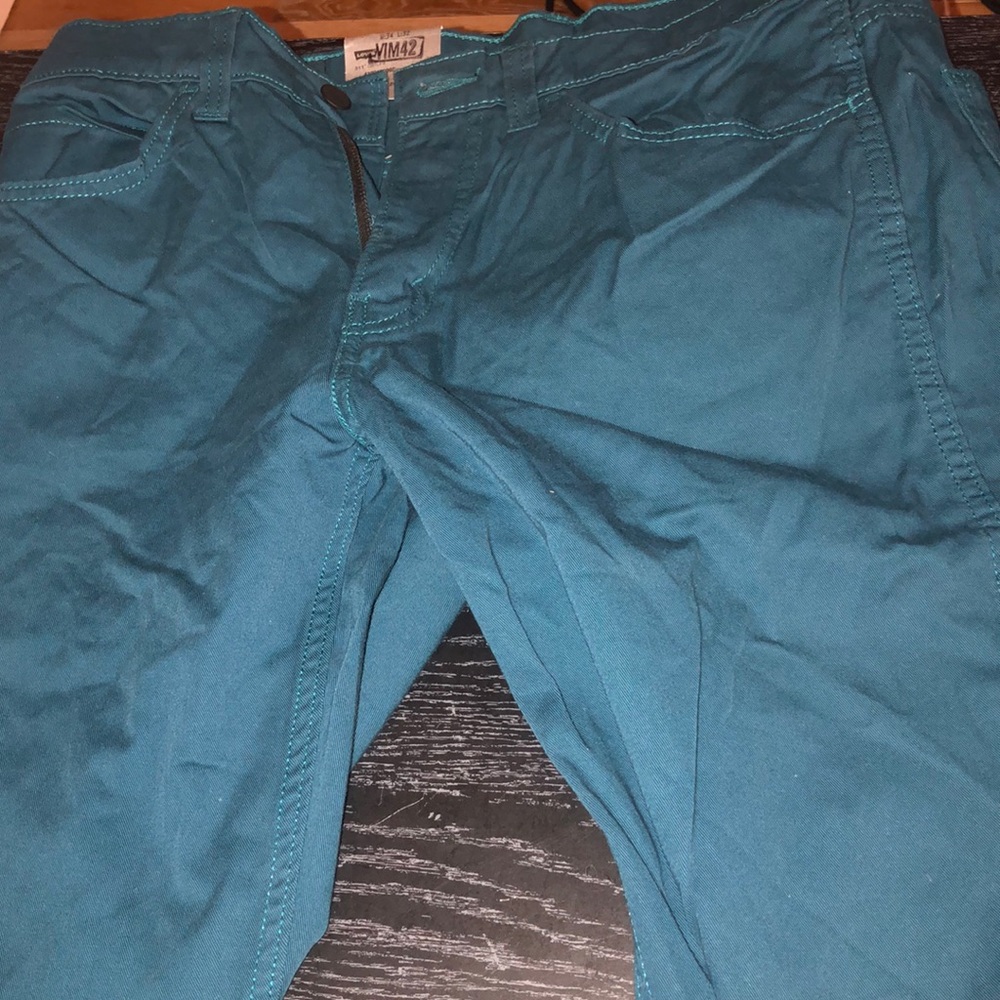Green Levi’s Slim Stretch Jeans 34 x 32